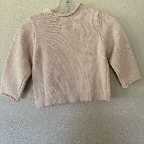 Cream Sweater with Silver Lined Reindeer Embroidered Detailing. - Picture 3 of 6